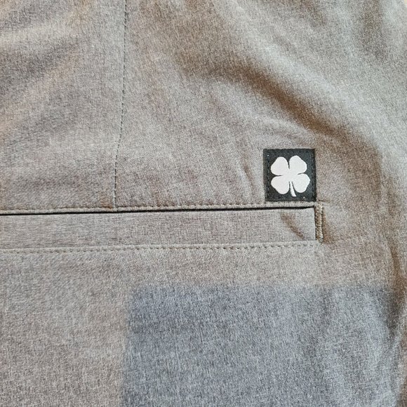 Black Clover Men's Tan Flat Front Shorts - Picture 7 of 11